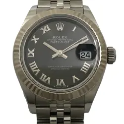 ROLEX DATEJUST 28 RANDOM SERIAL 279174 GRAY LADIES USED WATCH #731914