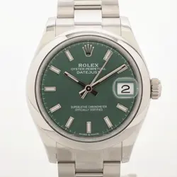 ROLEX DATEJUST 278240 SS SS AT MINT GREEN DIAL 2 EXTRA LINKS