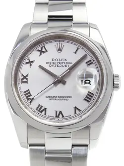 ROLEX DATEJUST 116200 GRAY CASE SIZE 36MM MEN'S USED WATCH #721814