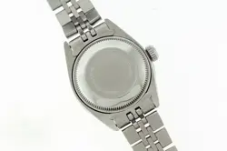 ROLEX LADIES DATEJUST STAINLESS STEEL QS WATCH, BLUE DIAMOND DIAL, DIAMOND BEZEL