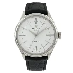 ROLEX Cellini Time 50509 White Manual Case Size 39mm Men's Used Watch #71014