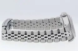 ROLEX LADIES DATEJUST STAINLESS STEEL QUICK-SET WATCH, BLUE DIAMOND DIAL 69174