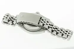 ROLEX LADIES DATEJUST STAINLESS STEEL QUICK-SET WATCH, BLUE DIAMOND DIAL 69174