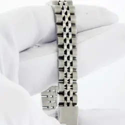 ROLEX LADIES DATEJUST STAINLESS STEEL QUICK-SET WATCH, BLUE DIAMOND DIAL 69174