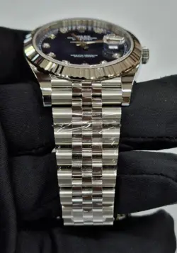 Rolex Datejust 41mm Blue Dial & Diamond Jubilee Bracelet 126334, Unworn 2025