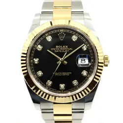 ROLEX DATEJUST 41 126333 BLACK MEN'S USED WATCH #731614