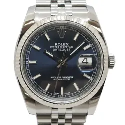 ROLEX DATEJUST 116234 BLUE MEN'S USED WATCH #774014