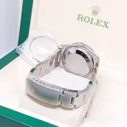Rolex 34mm Silver Sticks Dial Oyster Perpetual Date REF: 15200 (L Series)