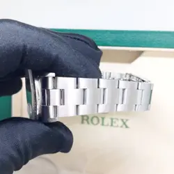 Rolex 34mm Silver Sticks Dial Oyster Perpetual Date REF: 15200 (L Series)