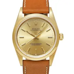 ROLEX OYSTER PERPETUAL 14208 GOLD MEN'S USED WATCH #71014
