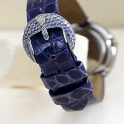 Rolex Lady Cellini Orchid 6201 MOP Diamond Dial Sapphire Bezel 18K Gold Serviced