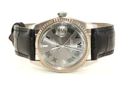 ROLEX 1601 DATEJUST MEN'S STAINLESS STEEL WATCH W CUSTOM WIMBLEDON DIAL #WI294