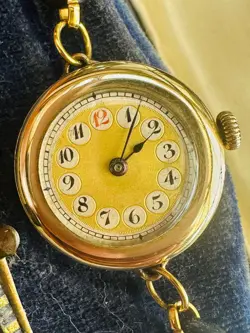 ROLEX COCKTAIL WATCH FROM 1920S, TELEPHONE DIAL AND ORIGINAL BOX.