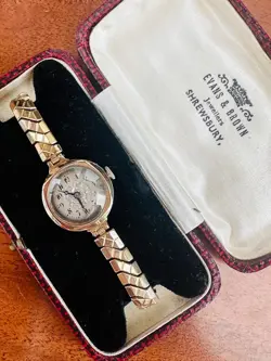 ROLEX COCKTAIL WATCH FROM 1936, FANCY DIAL, ORIGINAL BOX.