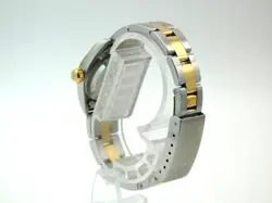 Rolex 67193 18k Gold Ladies Oyster Perpetual Two-Tone Silver Diamond Dial #368