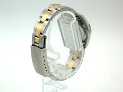 Rolex 67193 18k Gold Ladies Oyster Perpetual Two-Tone Silver Diamond Dial #368