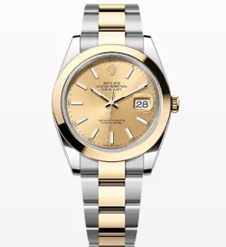 ROLEX DATEJUST 126303 18K YELLOW GOLD OYSTER CHAMPAGNE DIAL AUTO WATCH 41MM
