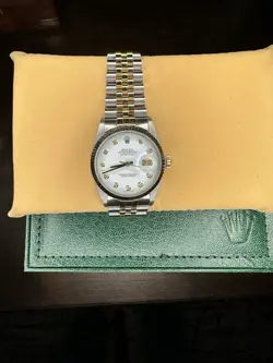 ROLEX DATEJUST 16013 GOLD AND SS