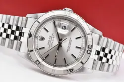 2004 Rolex Datejust Turn-O-Graph Thunderbird 36mm 18K WG Bezel 16264 with Papers