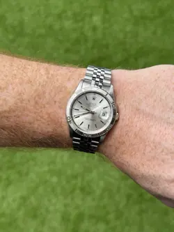 2004 Rolex Datejust Turn-O-Graph Thunderbird 36mm 18K WG Bezel 16264 with Papers
