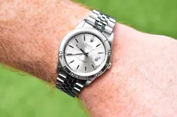 2004 Rolex Datejust Turn-O-Graph Thunderbird 36mm 18K WG Bezel 16264 with Papers