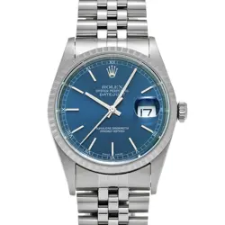 ROLEX DATEJUST 16220 BLUE WATCH 672981