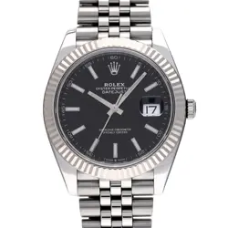 ROLEX DATEJUST 41 126334 BRIGHT BLACK WATCH 671513