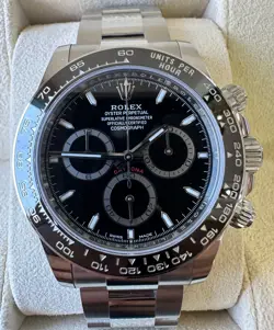 AUTHENTIC❀ROLEX❀WATCH❀DAYTONA 40MM 126500LN STAINLESS STEEL BLACK DIAL HERRENUHR
