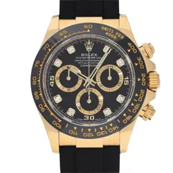 ROLEX COSMOGRAPH DAYTONA 116518LNG BLACK/DIAMOND WATCH 682511