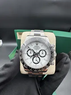 2025 ROLEX DAYTONA 126500LN WHITE PANDA OYSTER STEEL 40 COMPLETE SET