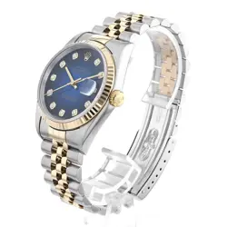 ROLEX DATEJUST 10P DIAMOND 16233G BLUE GRADATION W 645125
