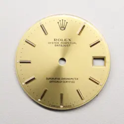 ROLEX DATEJUST CHAMPAGNE GOLD DIAL 68273 DIAL DIAL ONLY WATCH PARTS EX+