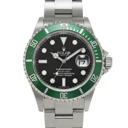 USED ROLEX SUBMARINER DATE 16610LV BLACK CASE: 40×40MM MEN'S WATCH #107015