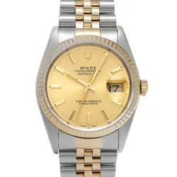 ROLEX DATEJUST 16233 CHAMPAGNE WATCH 680619