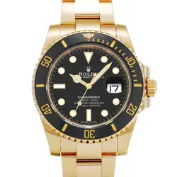 ROLEX SUBMARINER DATE 116618LN BLACK WATCH 680382
