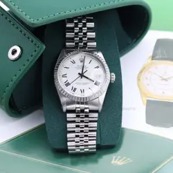 ROLEX DATEJUST REF. 16030 - WHITE BUCKLEY DIAL - JUBILEE BRACELET
