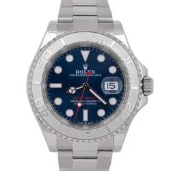 MINT PAPERS ROLEX YACHT-MASTER 40MM BLUE STAINLESS STEEL OYSTER WATCH 126622 BOX