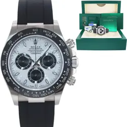 2022 NEW PAPERS ROLEX DAYTONA OYSTERFLEX 116519LN WHITE GOLD METEORITE WATCH BOX