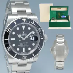 2020 NEW PAPERS ROLEX SUBMARINER DATE 116610LN STEEL BLACK CERAMIC BEZEL 40MM
