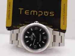 ROLEX EXPLORER I 114270 NOS FULL STIKERED ITALIAN PAPERS 2003 AUTOMATIC WATCH