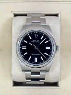 NEW 2025 ROLEX OYSTER PERPETUAL 41MM 124300 STAINLESS STEEL BLACK DIAL