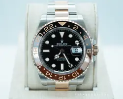 ROLEX 126711CHNR GMT MASTER II ROOTBEER ROSE GOLD STEEL 2024 WARRANTY FULL SET