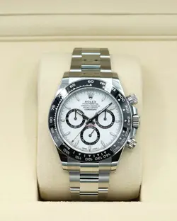 NEW 2025 ROLEX COSMOGRAPH DAYTONA 126500LN STAINLESS STEEL WHITE PANDA UNWORN