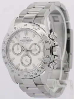 ROLEX DAYTONA COSMOGRAPH WHITE CHRONOGRAPH STAINLESS STEEL WATCH 40MM 116520