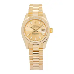 ROLEX DATEJUST 179178 2023 COMPLETE 18K YG PRESIDENT CHAMPAGNE DIAL AUTO 26MM