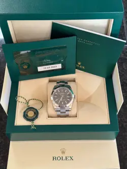 2023 ROLEX DATEJUST 126300 SILVER OYSTER BRACELET WITH RHODIUM DIAL