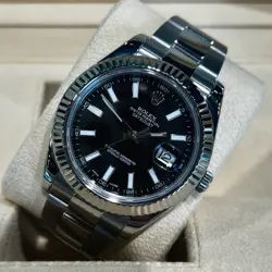 ROLEX DATEJUST 41MM 126334 STEEL OYSTER BRACELET FLUTED BEZEL B+P