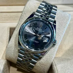 ROLEX DATEJUST 36MM 126200 WIMBLEDON DIAL STEEL JUBILEE BRACELET B+P