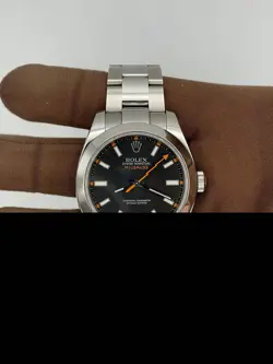 2007 ROLEX MILGAUSS 40MM BLACK DIAL 116400