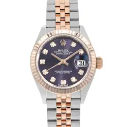 ROLEX DATEJUST 10P DIAMOND 279171G AUBERGINE 5 ROW JUBILEE BRACELET RANDOM N...